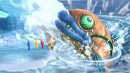 The Fish attacking Olimar in Super Smash Bros. Ultimate