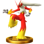 Blaziken's Trophy in Super Smash Bros. for Wii U.