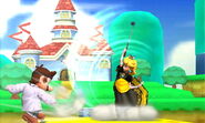 Peach's side smash attack. The golf club has the farthest reach of the three items she uses in this attack.