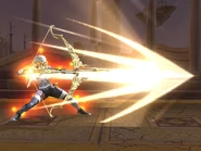 Sheik using Light Arrow in Super Smash Bros. Brawl