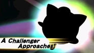 Jigglypuff challenging the player in Super Smash Bros. for Nintendo 3DS.