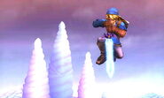 Link's down aerial; only meteor smashes in the initial frames.