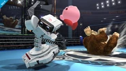 R.O.B. ending Arm Rotor with an uppercut in Super Smash Bros. for Nintendo 3DS/Wii U.