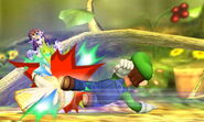 Second hit of Luigi's down smash.