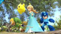 An image of Rosalina, Mega Man, and Toon Link.