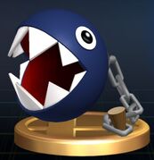 Chain Chomp trophy in Super Smash Bros