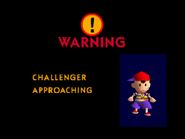 Ness challenging the player in SSB.