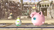 Jigglypuff approaching the Healing Field.
