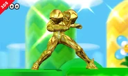 Samus as a Gold Fighter.