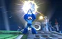 Mega Man performing his Up Smash, Spark Shock, which creates an electrifying effect when it hits someone.