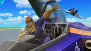 CaptainFalconSSBWU3DS6.jpg (95 KB) Captain Falcon exiting the Blue Falcon for his Battle Entrance