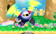 Meta-Knight's Up Smash Attack. Hits three times.