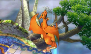 Charizard using Fly High.