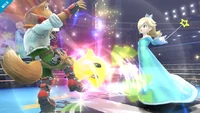 Rosalina and Luma demonstrating "Luma Shot".