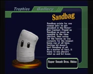 Sandbag's trophy in Melee