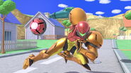 Samus using Bomb in Super Smash Bros. Ultimate.