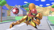 Samus using Bomb in Super Smash Bros. Ultimate.