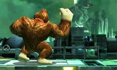 The second hit of Donkey Kong's jab.