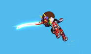 Mii Swordfighter's forward air attack.