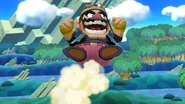 A fully charged Wario Waft in Super Smash Bros. 3DS/Wii U.