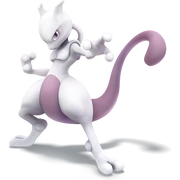 Mewtwo's artwork for Super Smash Bros