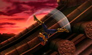 Captain Falcon's up aerial.