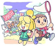 DtL9K8AU4AAJ7Ro.jpg (169 KB) Artwork of Isabelle and Villager counting down to the release date of Ultimate released on the Animal Crossing Twitter
