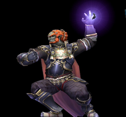 The initial pose before Ganondorf rushes forwards.