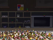 The Nintendo GameCube is part of the trophy room in Super Smash Bros