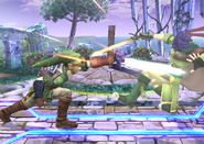 Link's Side Smash Attack.