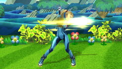 The third hit of Zero Suit Samus's jab.