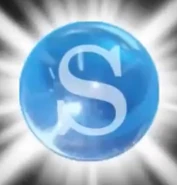 An early design of the Smash Ball seen in the 2005 project proposal for Brawl.