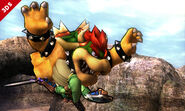 Bowser using Flying Slam in Wii U/3DS.