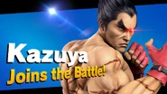 Kazuya's unlock notice.