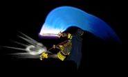 The first hit of Lucina's down smash.