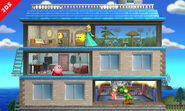 The Tomodachi stage for Super Smash Bros. for 3DS.