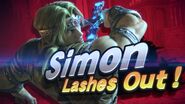 Simon's splash screen. Simon Lashes Out!