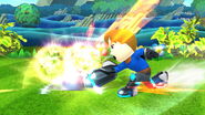 Mii Gunner's down tilt.