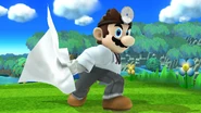 Dr. Mario using the Super Sheet in Super Smash Bros. for Wii U