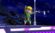 Toon Link's up taunt.