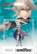 Corrin amiibo in the packaging