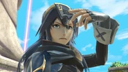 Lucina taking off her mask (down taunt) on Skyloft