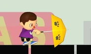 Villager's forward tilt.