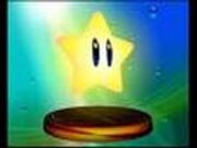 Starman as a trophy in Melee