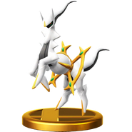 Arceus' Trophy in Super Smash Bros. for Wii U