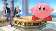 Kirby along with Bayonetta and Cloud.