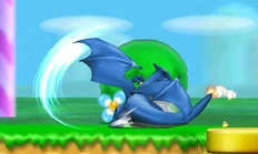 The third hit of Charizard's jab.