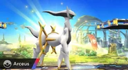 Arceus in the battlefield.jpg (112 KB) Arceus as it appears in the game.