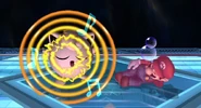 Mario falls asleep from Jigglypuff's Sing in Super Smash Bros. Brawl.