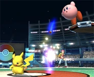 Smash Bros. DOJO!! screenshot of Pokémon Trainer using Pokémon Change
